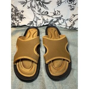 Unbranded Brown Slip on Sandals Gel Cushion Brown 10W